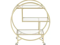 Carrinho De Cozinha Dourado Colton