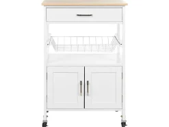 Carrinho De Cozinha Em Madeira Da Clara E Branco Lugo