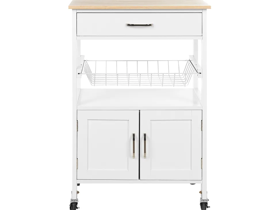 Carrinho De Cozinha Em Madeira Da Clara E Branco Lugo