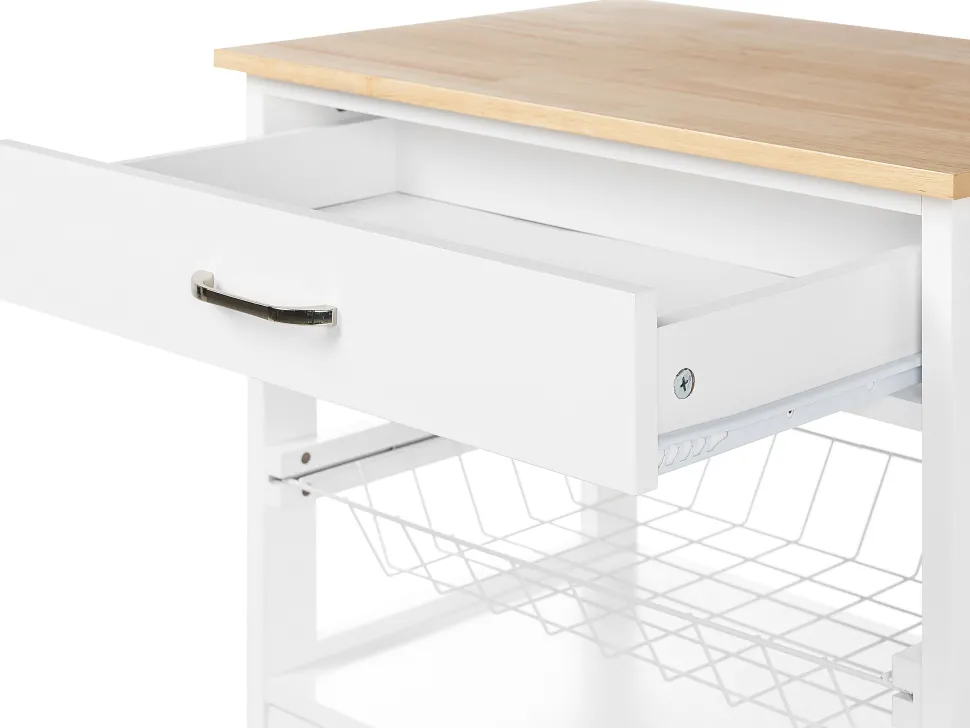 Carrinho De Cozinha Em Madeira Da Clara E Branco Lugo