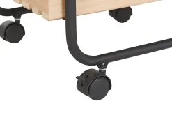 Carrinho De Cozinha Em Madeira Clara E Preto Formia