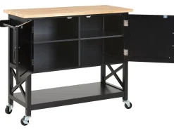 Carrinho De Cozinha Preto Mele