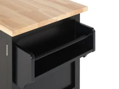 Carrinho De Cozinha Preto Mele