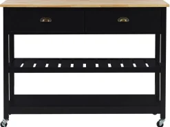 Carrinho De Cozinha Preto Navarino