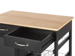 Carrinho De Cozinha Preto Boves