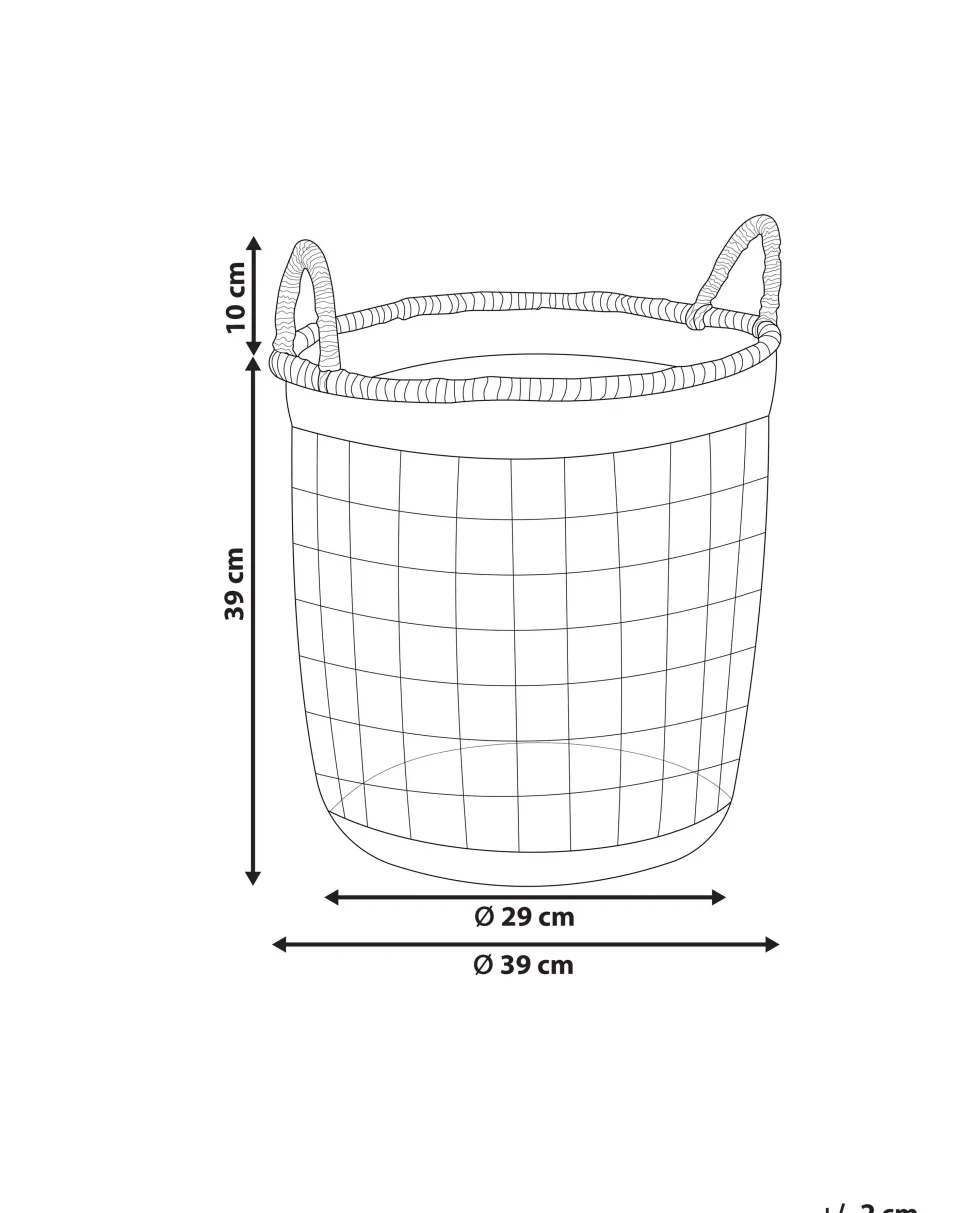 Cesta Em Fibra De Algas Com Cor Natural 39 Cm Albacore