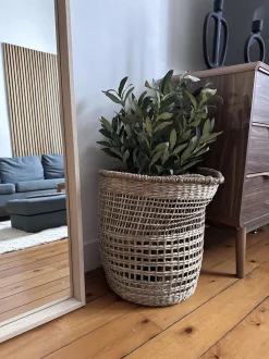 Cesta Em Fibra De Algas Com Cor Natural 39 Cm Albacore