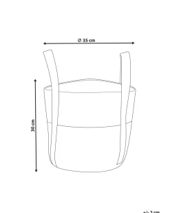 Cesta Em Juta Natural Creme E Branca Sonipat