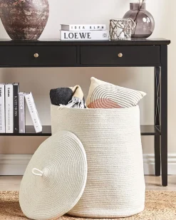 Cesto Em Algodao Branco Silopi