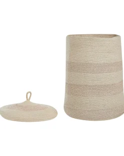 Cesto Em Algodao Creme Claro Silopi