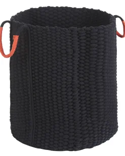 Cesto Em Algodao Preto 42 Cm Mannar