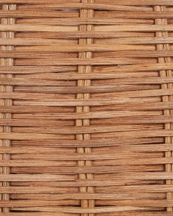 Cesto Em Forma De Pera Em Rattan Cor Natural Vagsoy