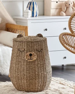 Cesto Em Forma De Urso Em Fibra De Algas Marinhas Em Cor Natural Fulan