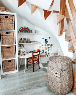 Cesto Em Forma De Urso Em Fibra De Algas Marinhas Em Cor Natural Fulan