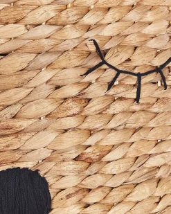 Cesto Em Forma De Urso Em Fibra De Jacinto De Agua Cor Natural Sambur