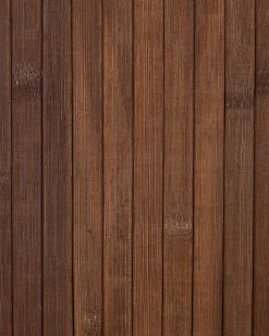 Cesto Em Madeira De Bambu Castanha Escura E Branca 60 Cm Komari