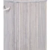 Cesto Em Madeira De Bambu Cinzenta 60 Cm Kalutara