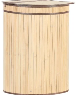 Cesto Em Madeira De Bambu Clara 60 Cm Badulla