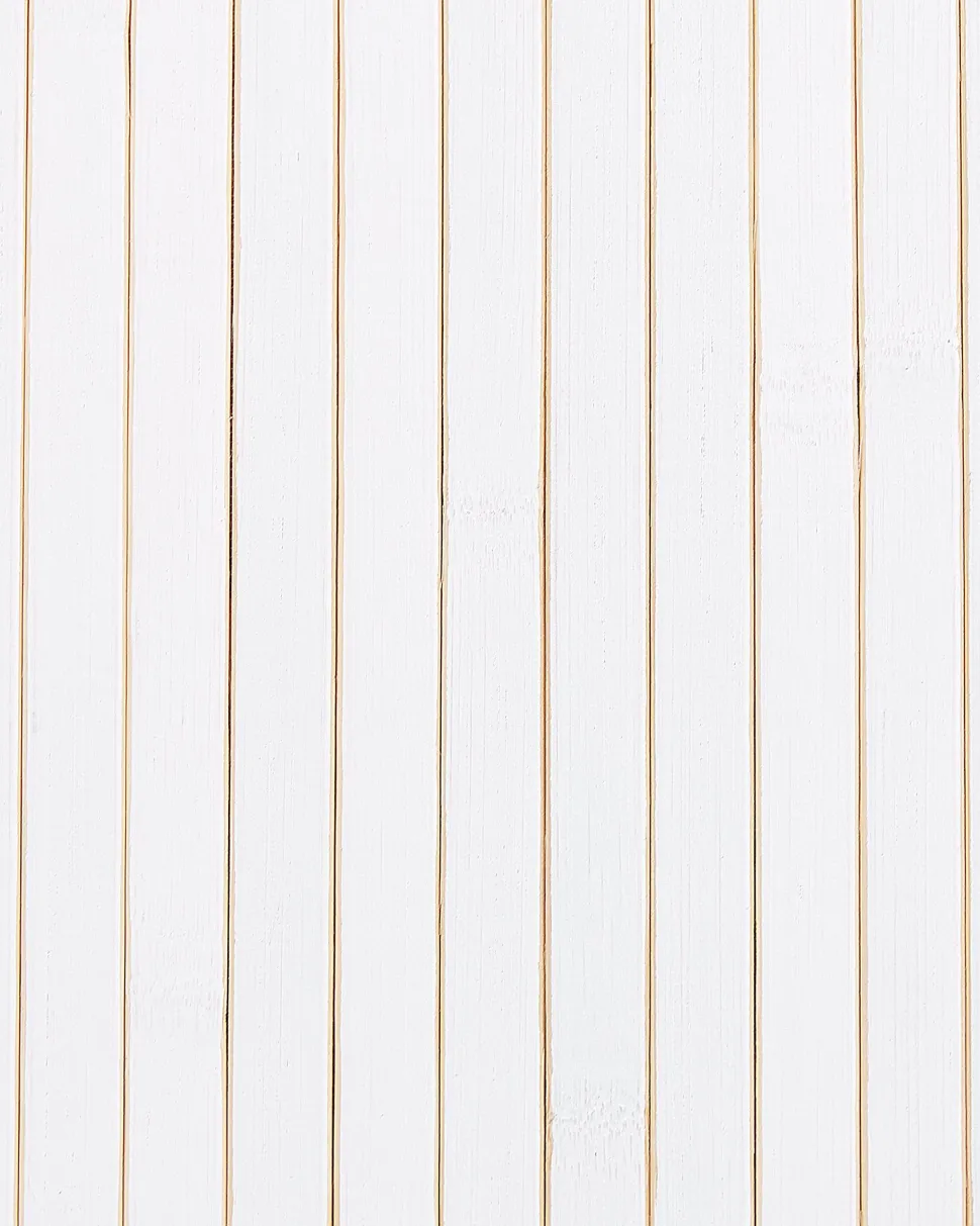 Cesto Em Madeira De Bambu Branca 60 Cm Matara