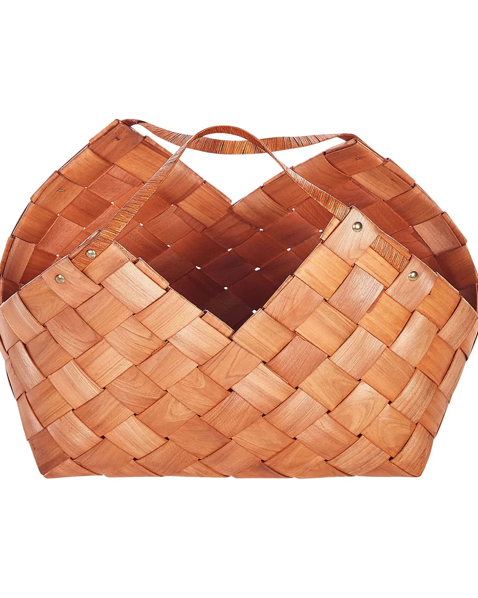Cesto Em Madeira De Cor Natural Qara