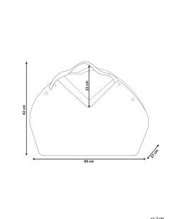 Cesto Em Madeira De Cor Natural Qara