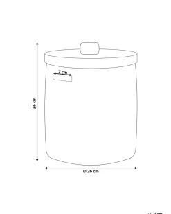 Cesto Em Rattan Natural 26 Cm Bohorok