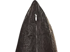 Colcha Com Relevo E Duas Almofadas Castanhas 220 X 240 Cm Rayen