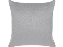 Colcha Com Relevo E Duas Almofadas Cinzentas 140 X 210 Cm Alamut