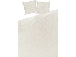 Colcha Com Relevo E Duas Almofadas Creme 160 X 220 Cm Rudkhan