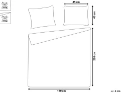Colcha Com Relevo E Duas Almofadas Creme 160 X 220 Cm Rudkhan