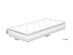 Colchao De Espuma De Memoria Intermedio 90 X 200 Cm Charm