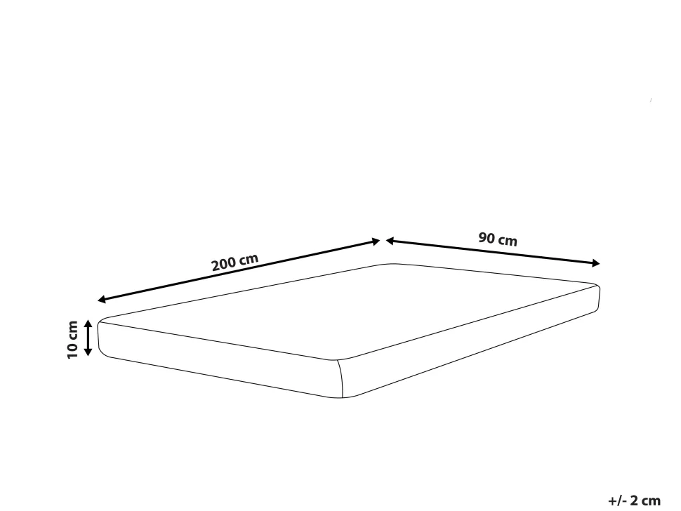 Colchao De Espuma E Capa Removivel Medio 90 X 200 Cm Piccolo