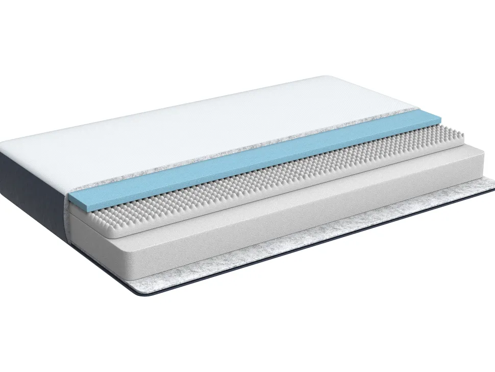 Colchao De Espuma Viscoelastica Com Capa Removivel 90 X 200 Cm Allure