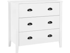 Comoda Com 3 Gavetas Branca Donovan