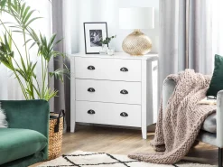 Comoda Com 3 Gavetas Branca Donovan