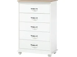 Comoda Com 5 Gavetas Branca Sharon