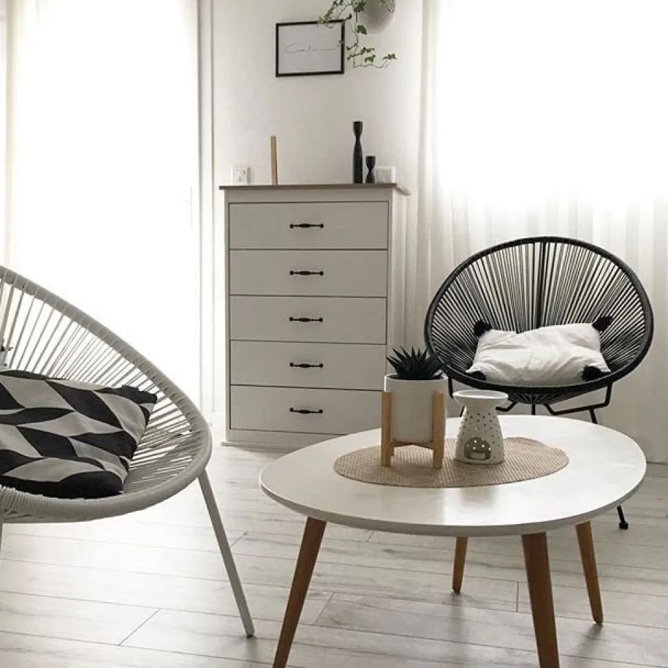 Comoda Com 5 Gavetas Branca Sharon