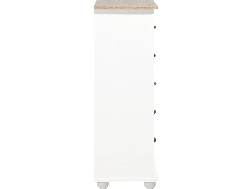 Comoda Com 5 Gavetas Branca Sharon