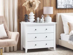 Comoda Com 3 Gavetas Branca Torrance