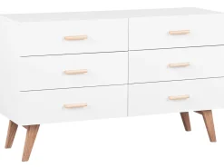 Comoda Com 6 Gavetas Branca Newark Ii