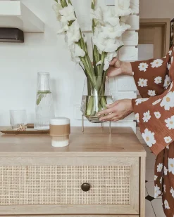 Comoda Com 3 Gavetas Castanho Claro Ponca