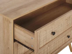 Comoda Com 3 Gavetas Castanho Claro Ponca