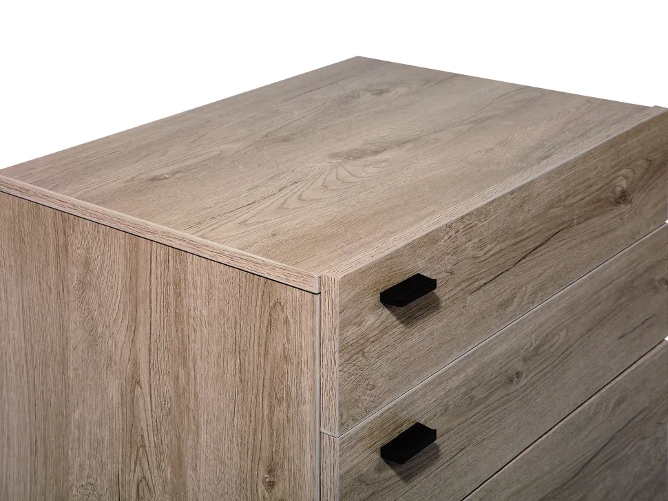 Comoda Com 4 Gavetas Cor De Madeira Clara Acra