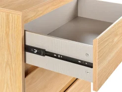 Comoda Com 4 Gavetas Cor De Madeira Clara Nikea