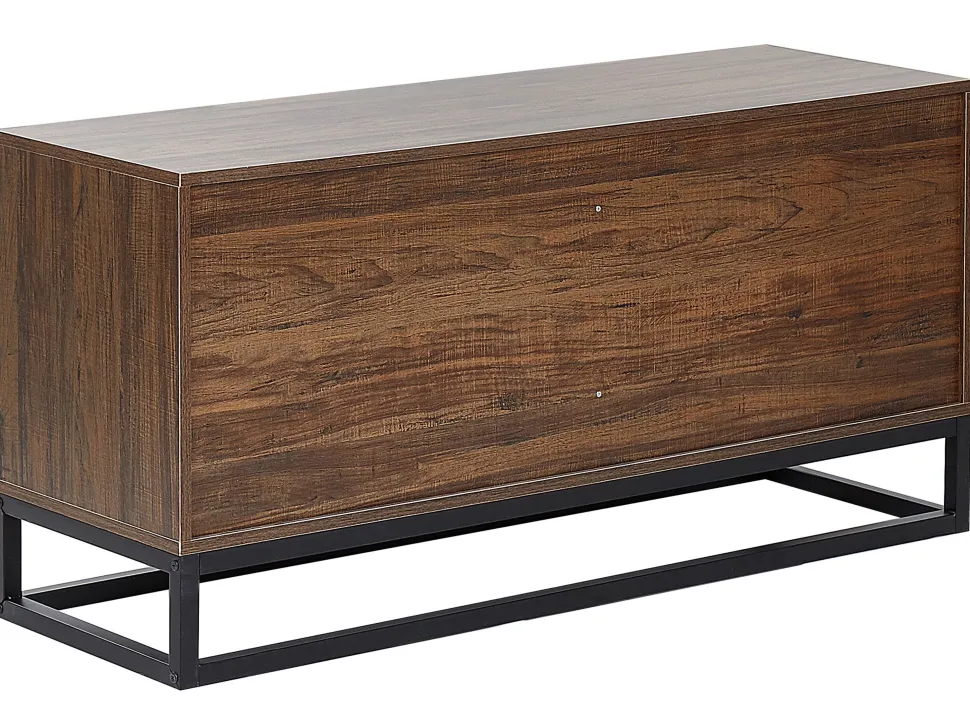 Comoda Com 6 Gavetas Cor De Madeira Escura Delta