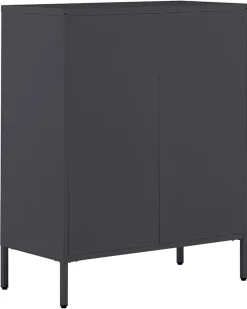 Comoda Com 4 Gavetas Em Metal Preto Matana