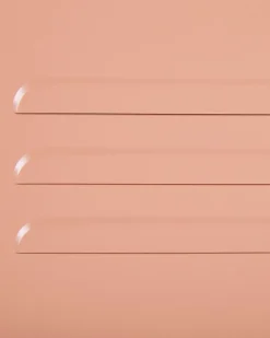 Comoda Com 3 Gavetas Em Metal Rosa Pessego Wostok