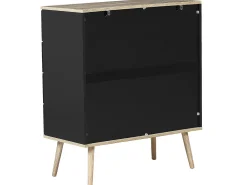 Comoda Com 4 Gavetas Preta Walpi