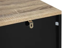 Comoda Com 4 Gavetas Preta Walpi