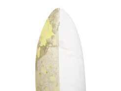 Conjunto 2 Almofadas Decorativas Com Padrao Abstrato Amarelo 45 X 45 Cm Pachira